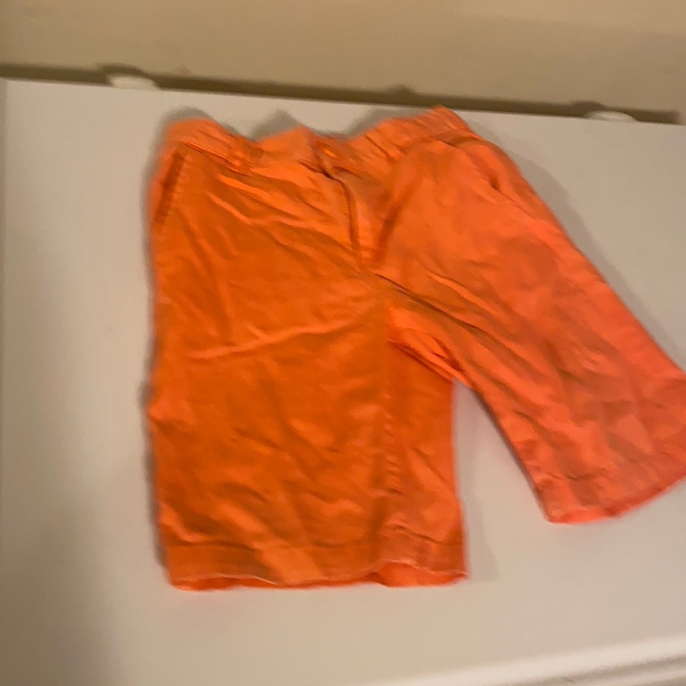 Boys orange shorts size 6